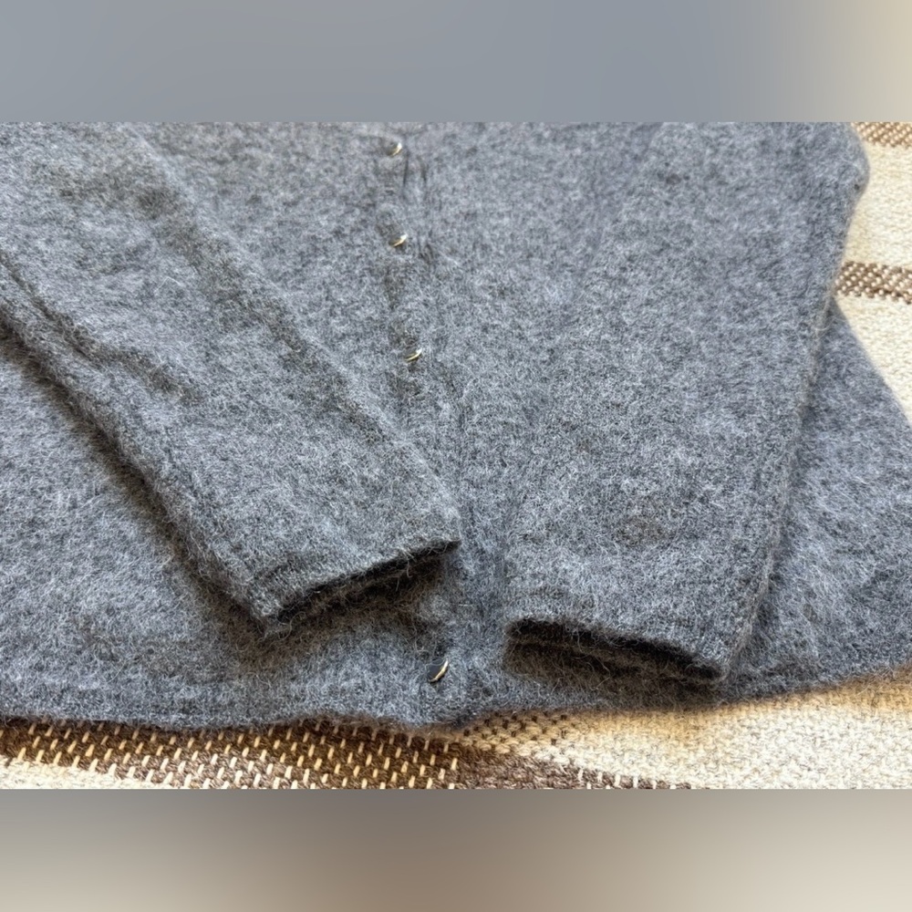 Sezane Barry V-Neck Sweater XS - Charcoal Grey - Picture 5 of 12